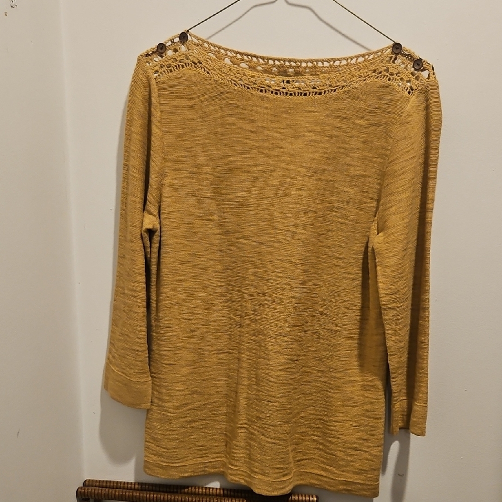 Ralph Lauren Gold Knit Blouse